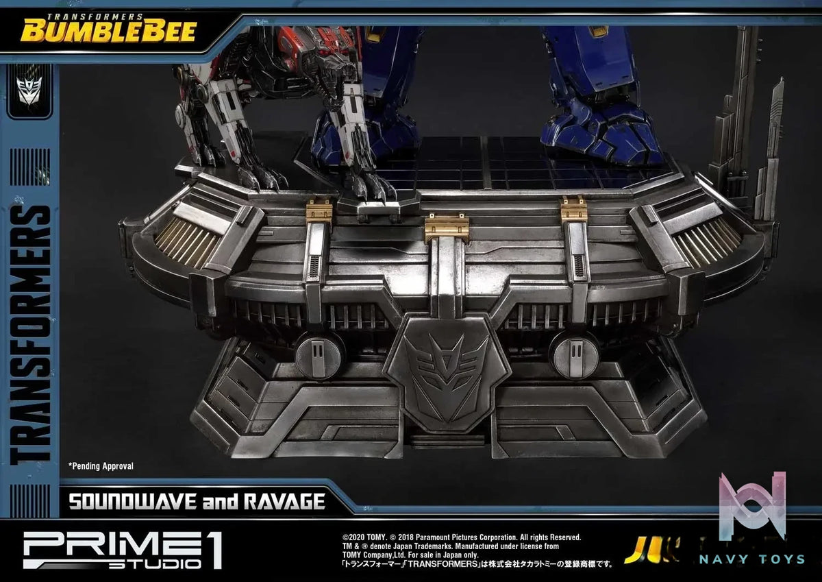 Prime 1 Studio – Museum Masterline Transformers: Bumblebee (Film) Soundwave & Ravage MMTFM-27 MMTFM-27EX (Licensed)