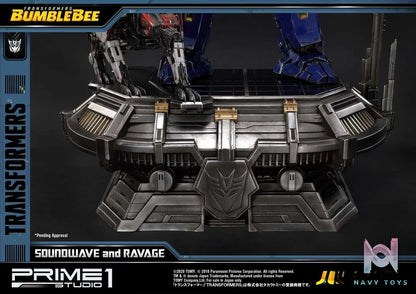 Prime 1 Studio – Museum Masterline Transformers: Bumblebee (Film) Soundwave & Ravage MMTFM-27 MMTFM-27EX (Licensed)