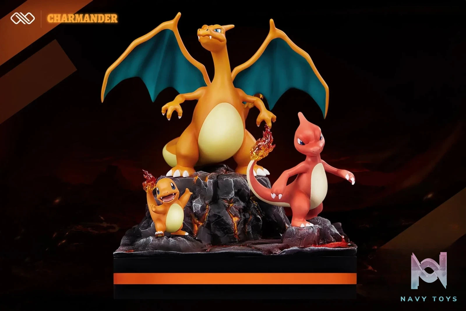 Infinite Studio – Pokémon Charmander evolution group