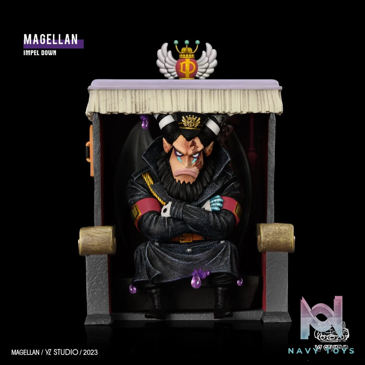 YZ Studio – One Piece Impel Down Prison Series #9 Deputy Warden Seated Magellan