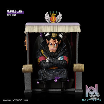 YZ Studio – One Piece Impel Down Prison Series #9 Deputy Warden Seated Magellan
