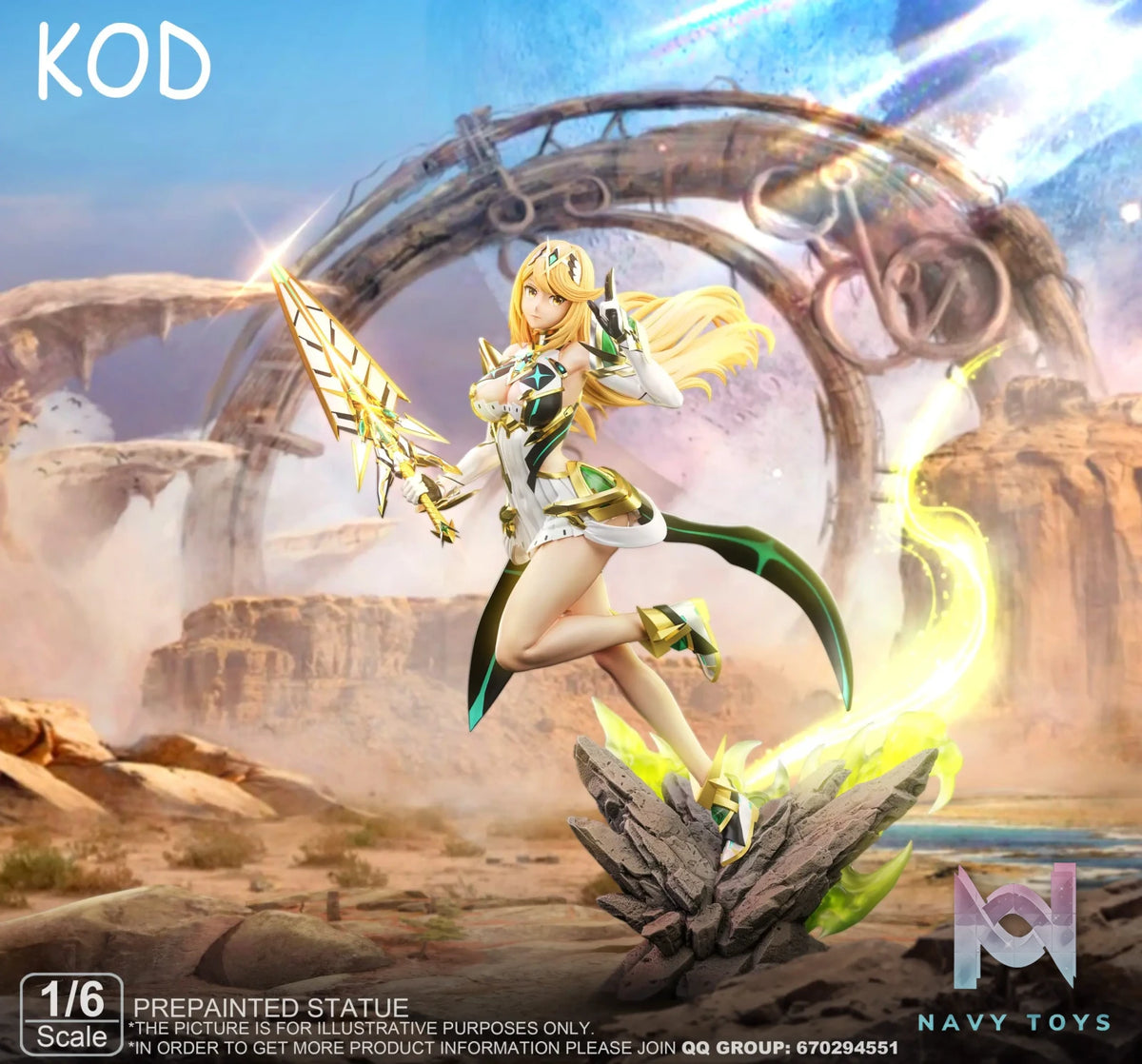 Kod Studio – Xenoblade Chronicles #2 Mythra Light Mech Statue
