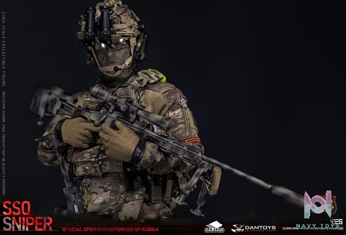 DAMTOYS – 1/6 Scale Russian Federation SSO Special Forces Sniper Item No. 78108 (Licensed)