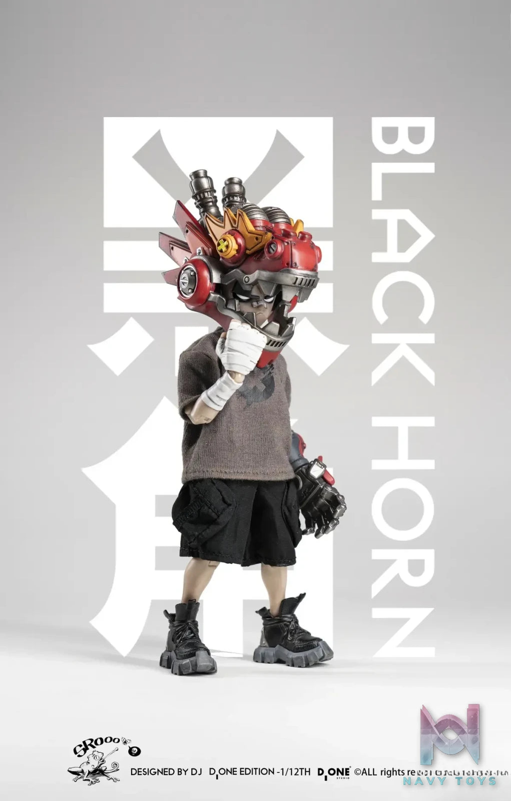 D ONE Studio – Black Horn Doll 1/12 The Year of The Loong (Licensed)