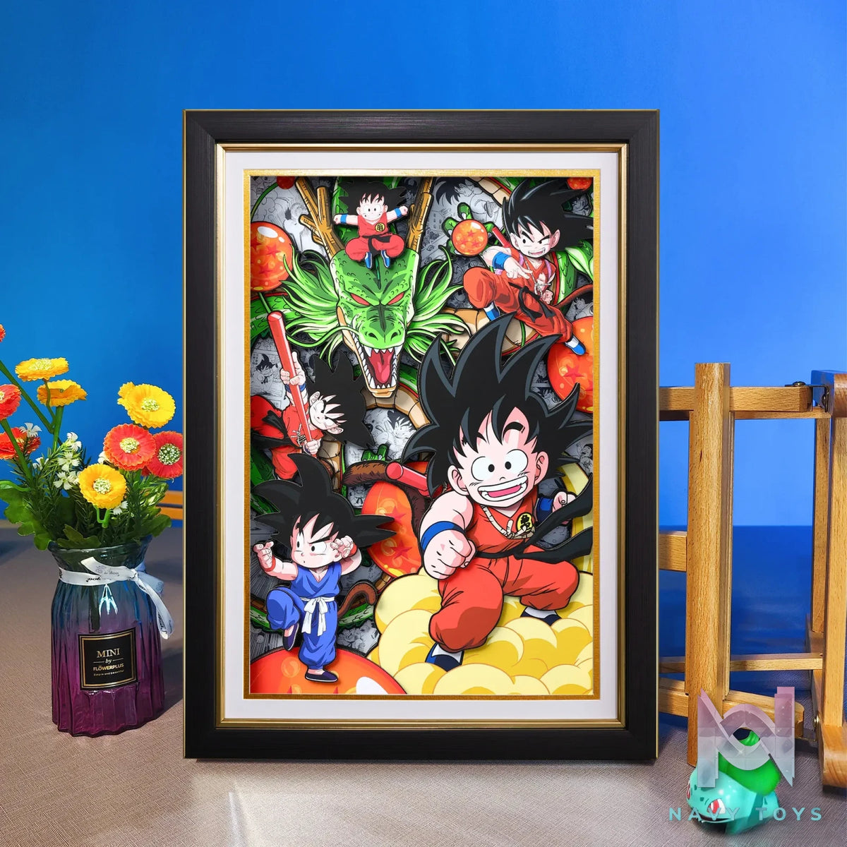 Yu Zhi Jiang Studio – Son Goku 3D Decorative Painting Dragon Ball