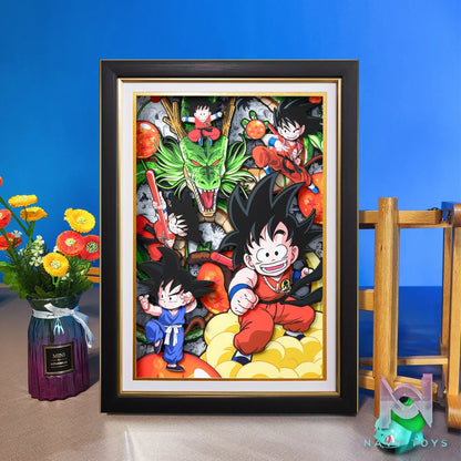Yu Zhi Jiang Studio – Son Goku 3D Decorative Painting Dragon Ball