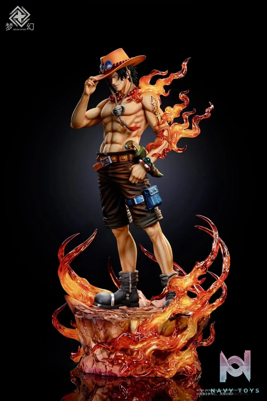 Dream Studio - One Piece Ace's hat - trick debuts resin statue Navy Toys anime figure