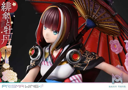 Prime 1 Studio & PRISMA WING Collection – fuzichoco original Illustration Scarlet Umbrella and Peony 1/7 Scale Pre-Painted Figure PWFZCC-01P PWFZCC-01PDX (Licensed)