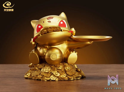 Fortune Attracting Bulbasaur resin statue Tian Kong Ying Xiang Studio anime figure