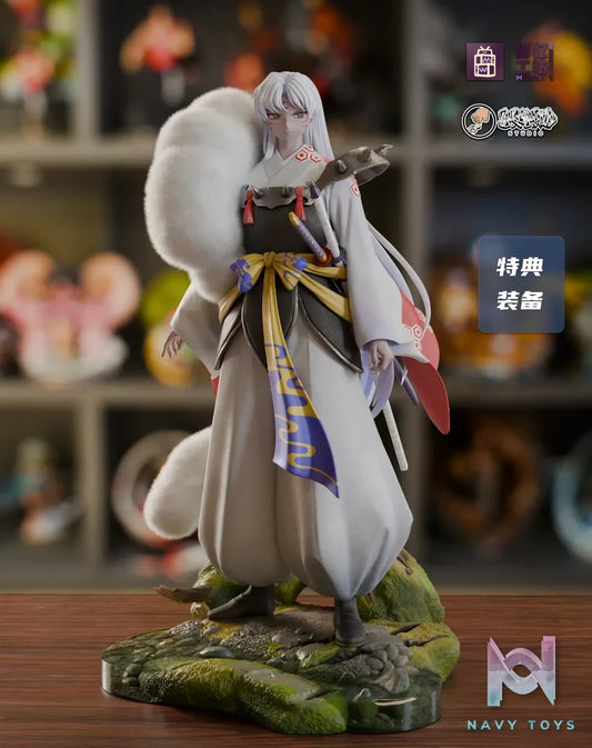 Memory Workshop Studio & Showhand Studio - Inuyasha Series 1 Sesshōmaru resin statue Navy Toys anime figure