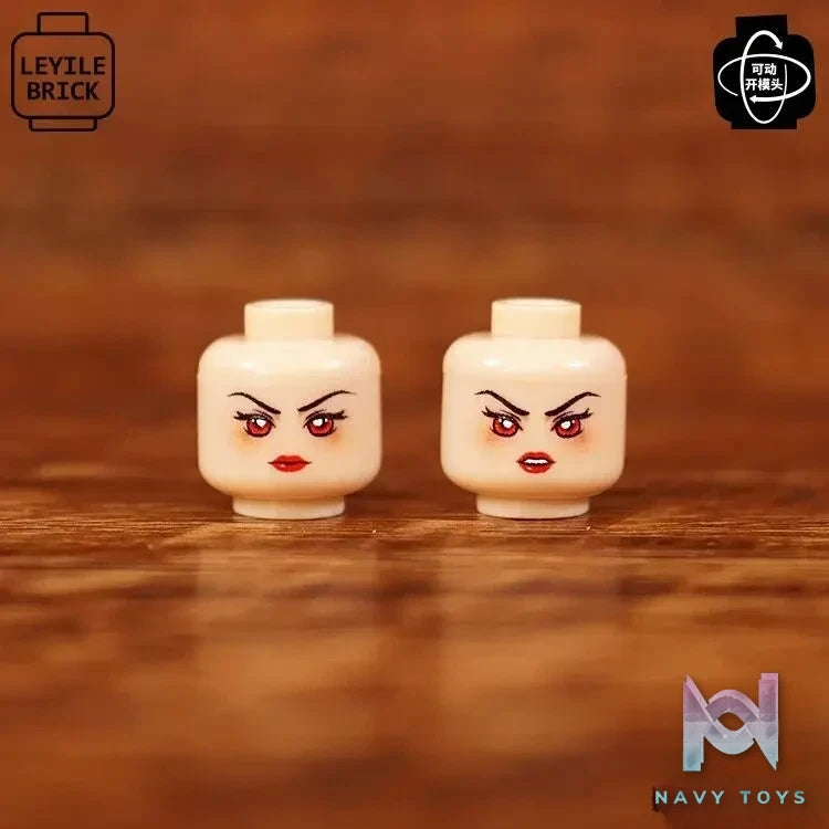 LEYILEBRICK Studio – Cute Girl Posable Head #04 Original