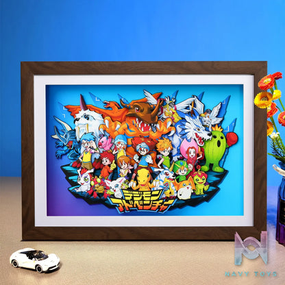 Yu Zhi Jiang Studio – Digimon Multiple Characters Series #7 3D Decorative Painting Digimon