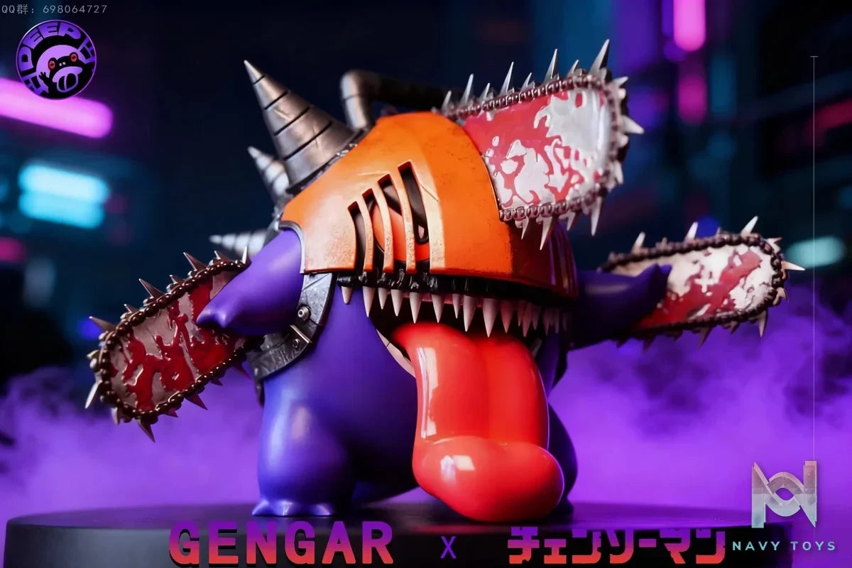 DEEP Studio - Gengar COS Chainsaw Man Pokémon USD $80.00 resin statue Navy Toys anime figure