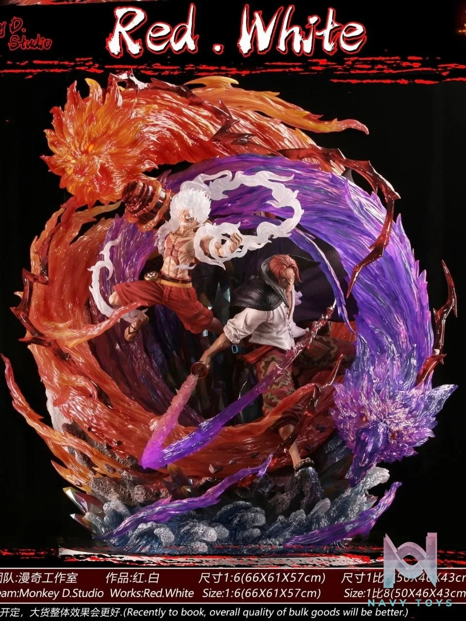 Luffy & Shanks Flim RED - One Piece - Monkey D Studio resin statue monkey d studio anime figure