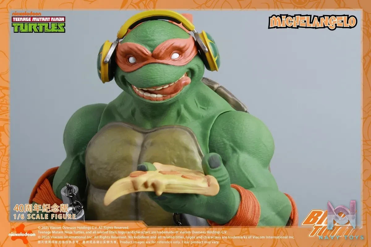 BIGFTOYS – TNMT Michelangelo 40th Anniversary Edition 1/6 Action Figure BIGF-004 (Licensed)