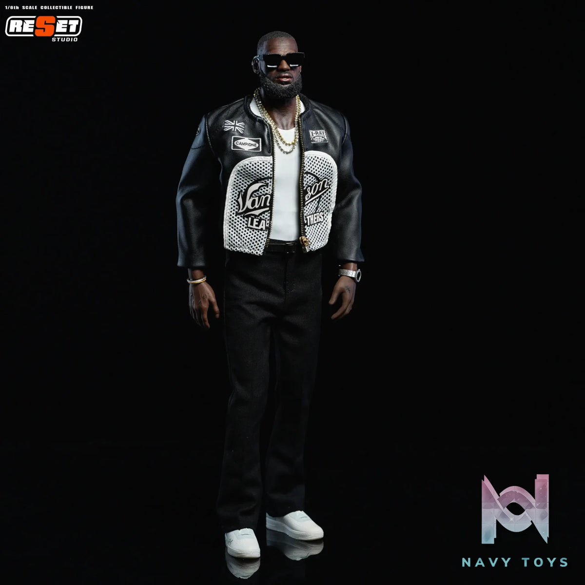ReSet Studio – 1/6 Leather Jacket LeBron James Articulated Figure Limited Edition NBA