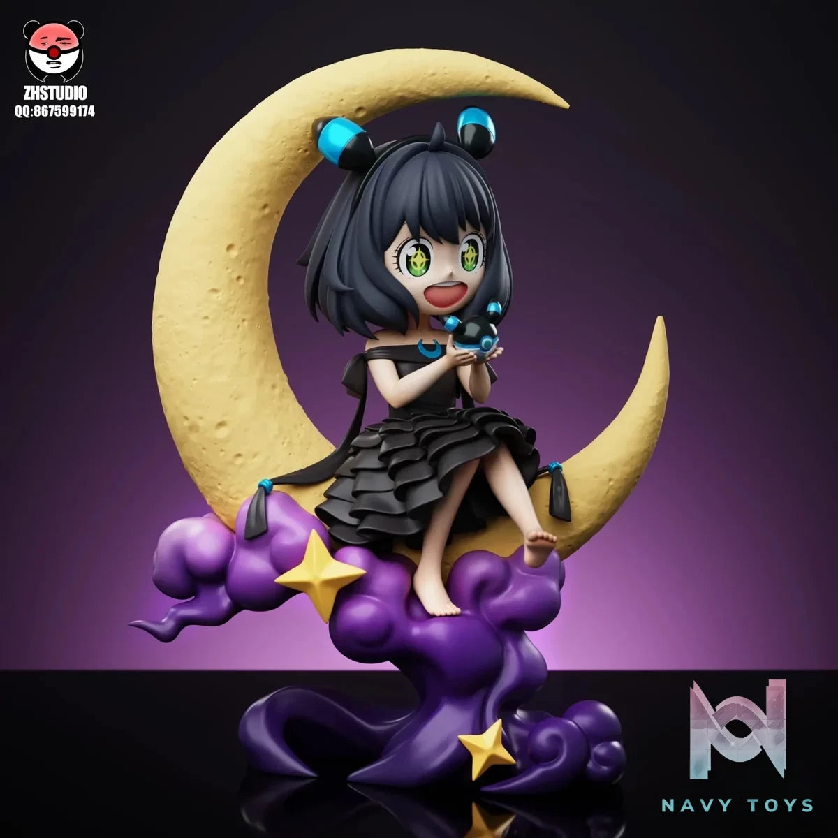 ZH Studio - Pokémon Series Anya Forger COS Umbreon Valentine's Day Limited resin statue Navy Toys anime figure
