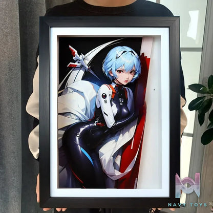 KALA HOME Studio – Ayanami Rei 3D Decorative Painting Neon Genesis Evangelion