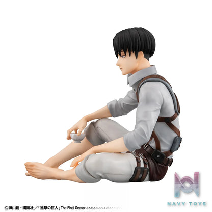 MegaHouse – G.E.M. Series Attack on Titan Palm Size Eren X Captain Levi Complete Figure (Licensed)