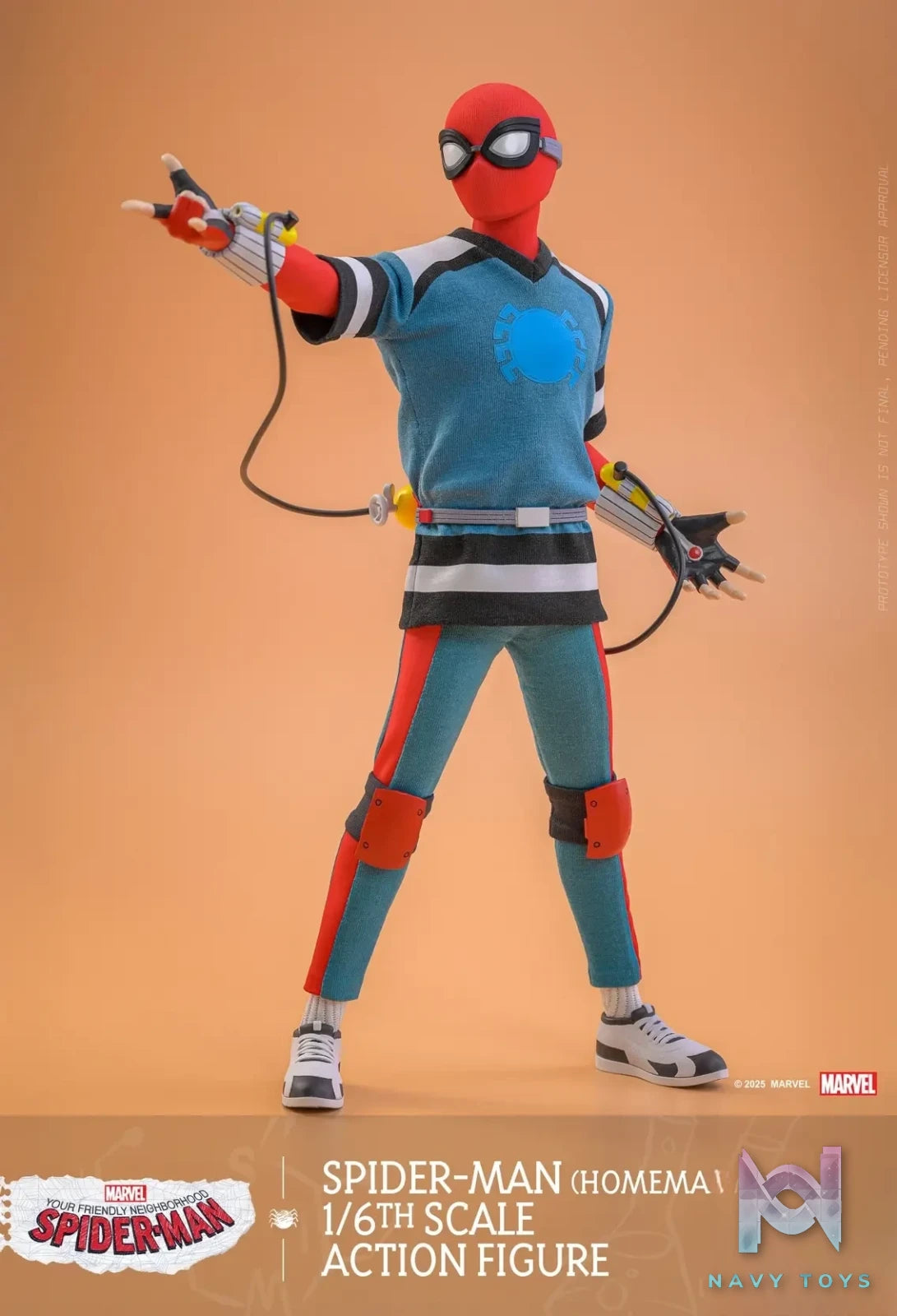 Hottoys & HONO Studio – Marvel Your Friendly Neighborhood Spider-Man (Homemade Suit) Action Figure HS07 (Licensed)
