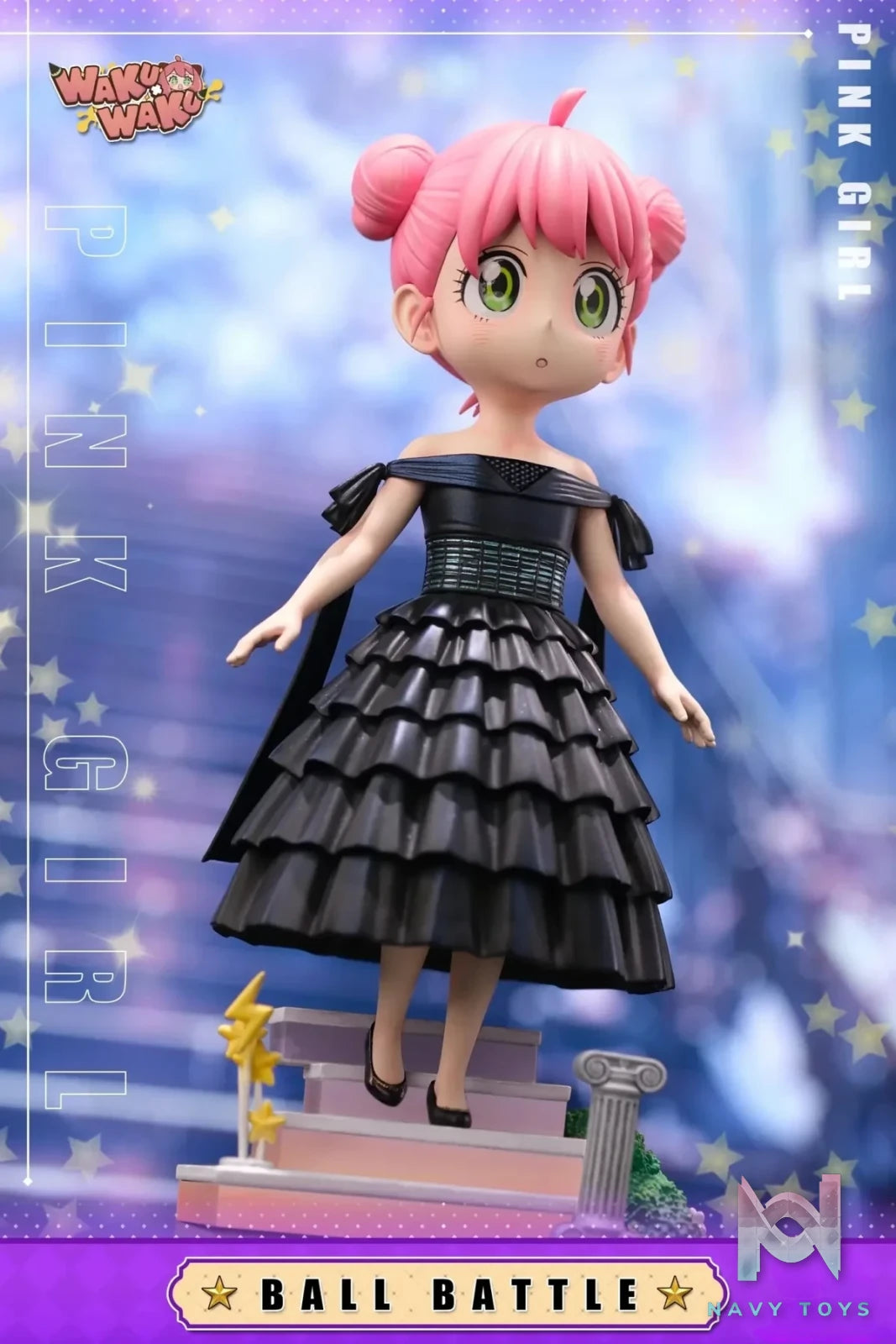 WakuWaku Studio - Spy x Family 023 Evening Gown Anya Forger resin statue Navy Toys anime figure