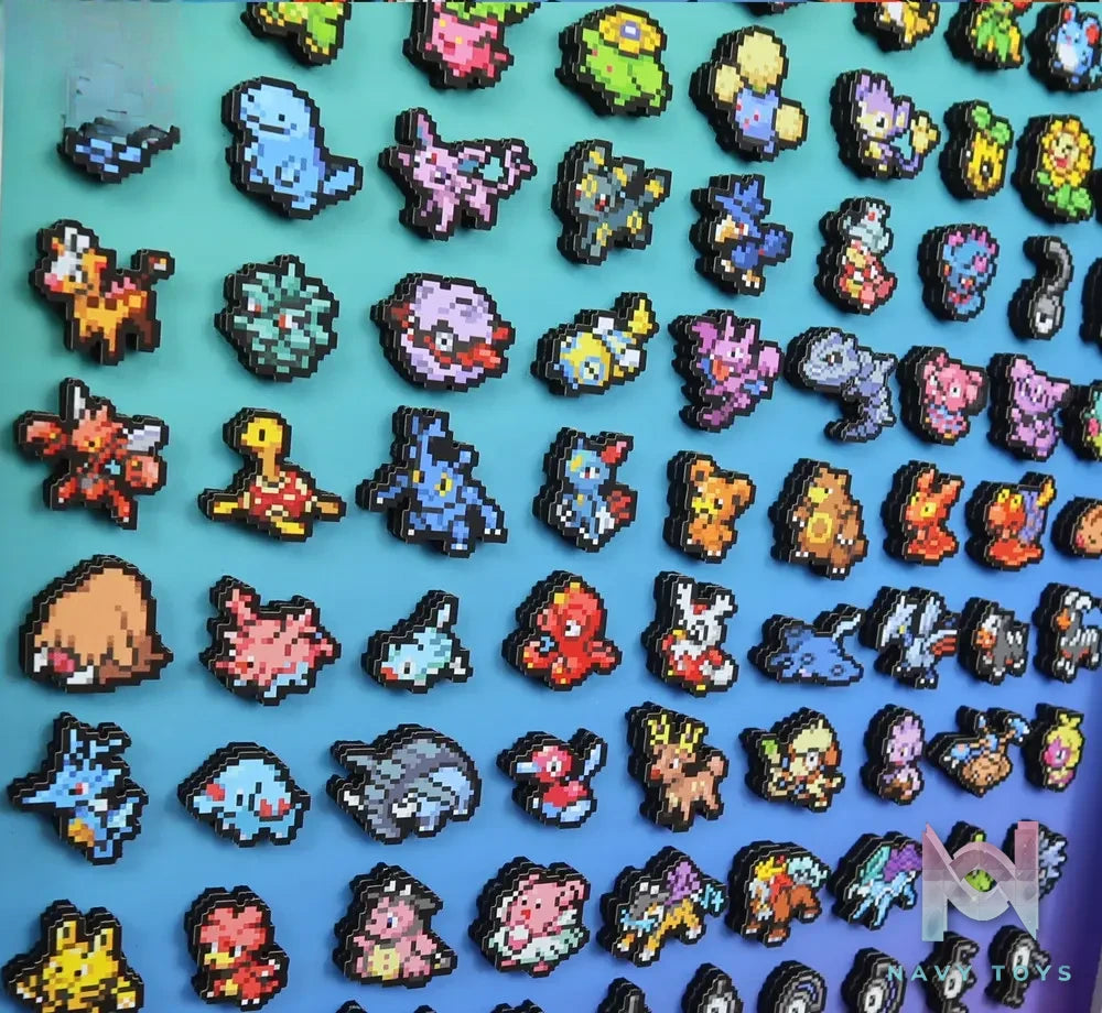KALA HOME Studio – Generation II Pokémon Pixel Art 3D Decorative Painting Pokémon