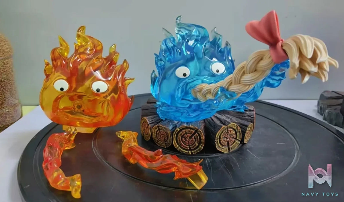 Long Miao Studio – Howl’s Moving Castle Calcifer eating hair