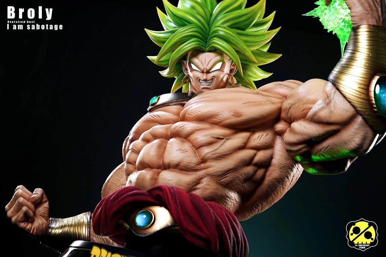 Broly Bust - Dragon Ball - 2% Studio resin statue Navy Toys anime figure