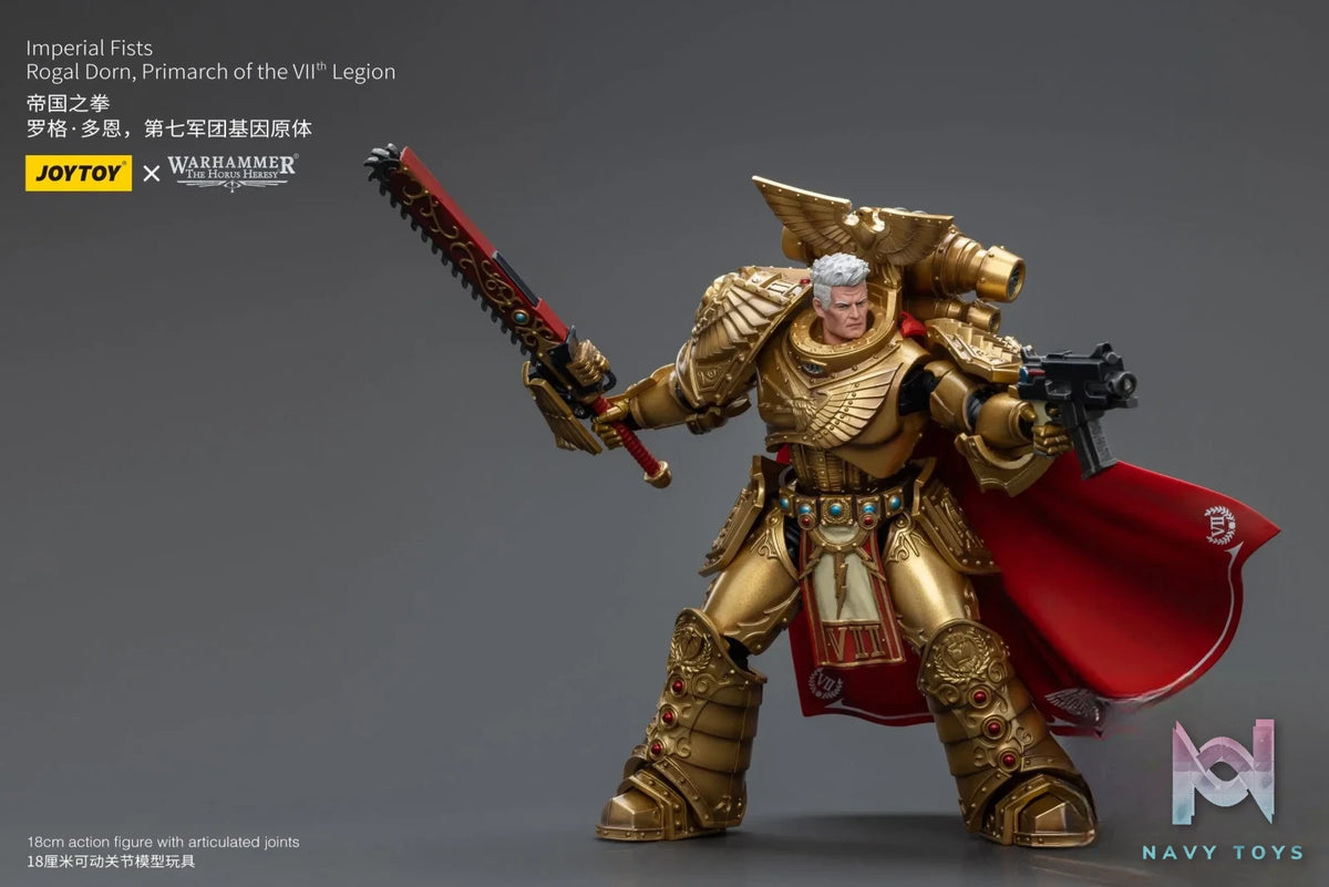 JOYTOY Studio – Warhammer ‘The HorusHeresy’ Imperial Fists Rogal Dorn, Primarch of the Vllth Legion JT8865 (Licensed)