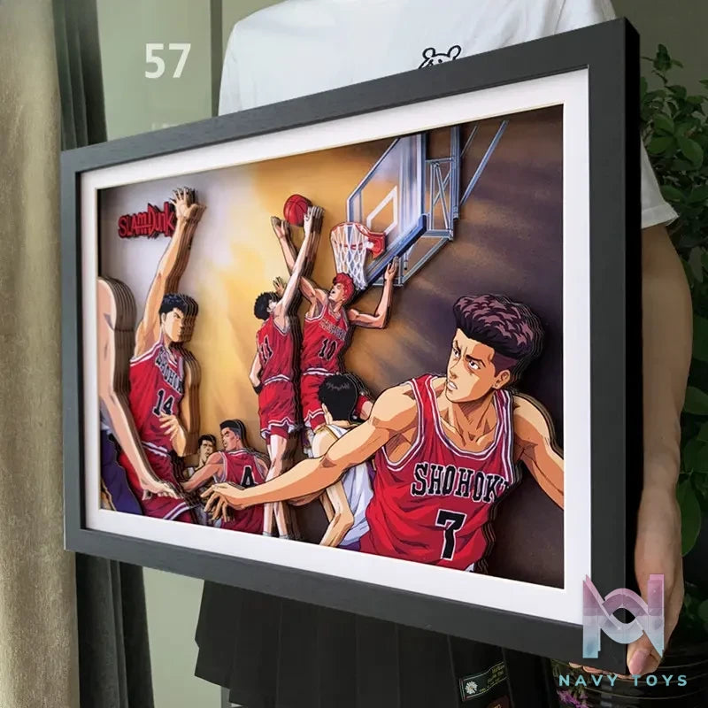 KALA HOME Studio – Slam Dunk Multiple Characters #06 3D Decorative Painting Slam Dunk