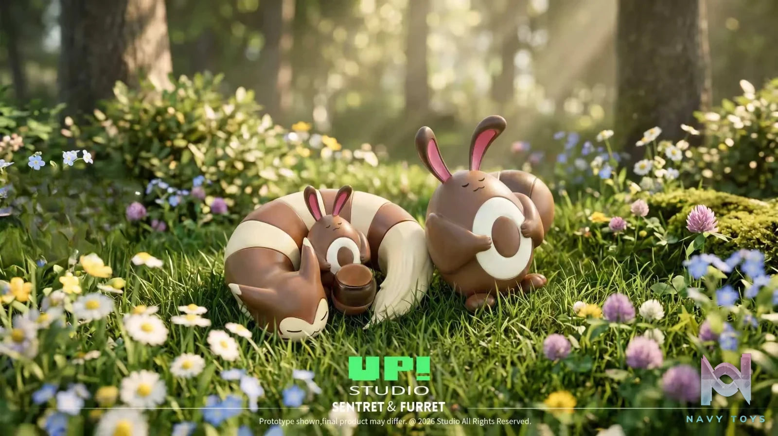 UP Studio – Furret Evolution Group Pokémon