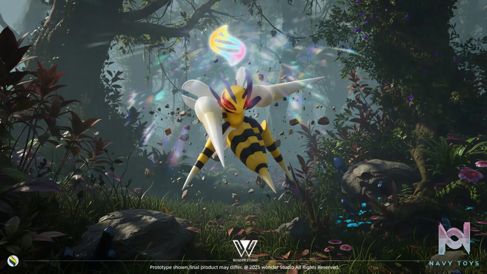 Wonder Studio – Beedrill Evolution Set and Mega Beedrill Pokémon
