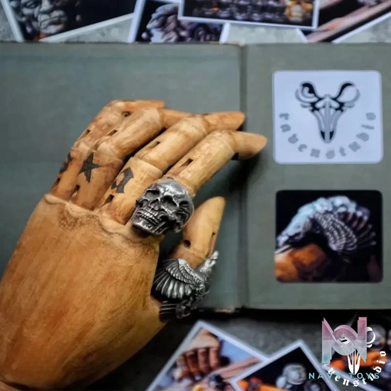 Raven Studio (silver jewelry) – Original Exclusive Design RS Skull Ring Original