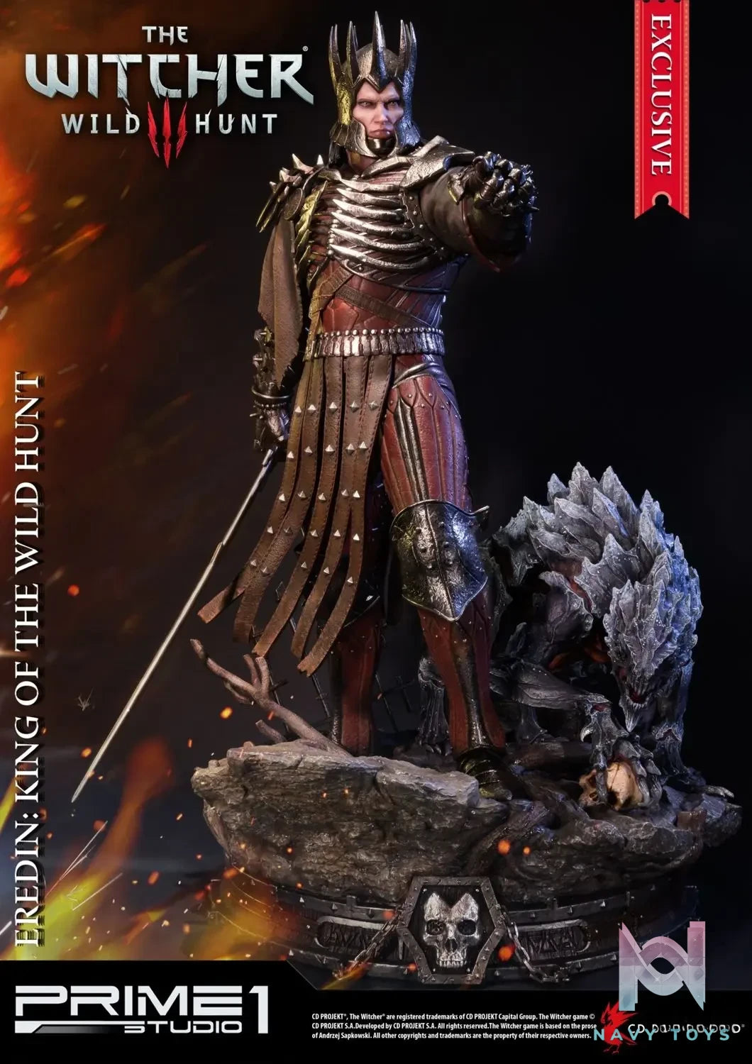Prime 1 Studio – Premium Masterline The Witcher 3: Wild Hunt Eredin: King of the Wild Hunt PMW3-02 PMW3-02EX (Licensed)