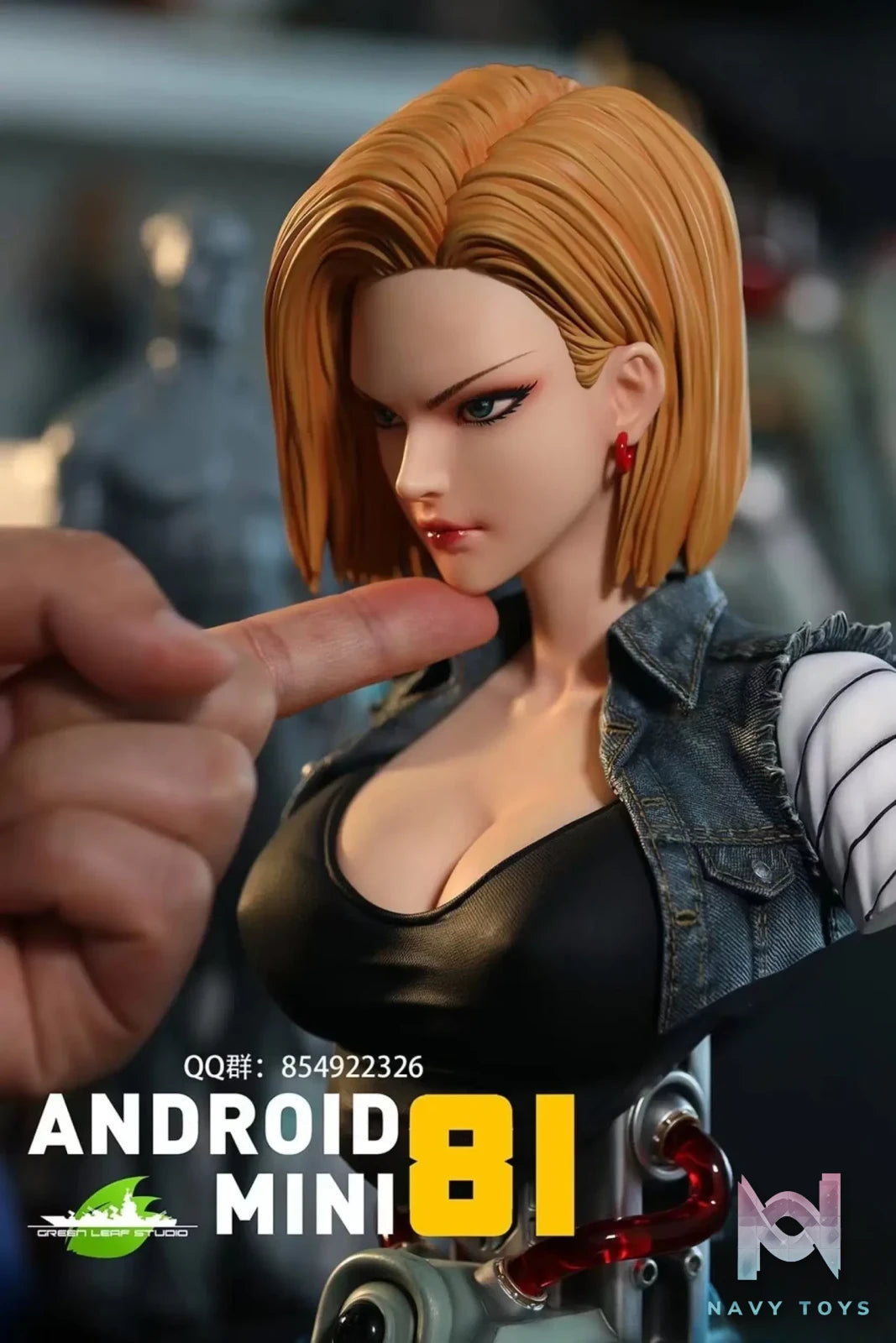 Green Leaf Studio – Dragon Ball Android 18 Bust – Mini Version