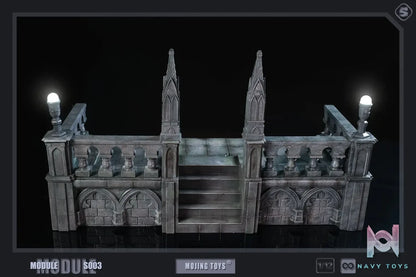 MOjingToys – Original 1/12Module Series Gothic Roof and Staircase Scene S003 (Licensed)