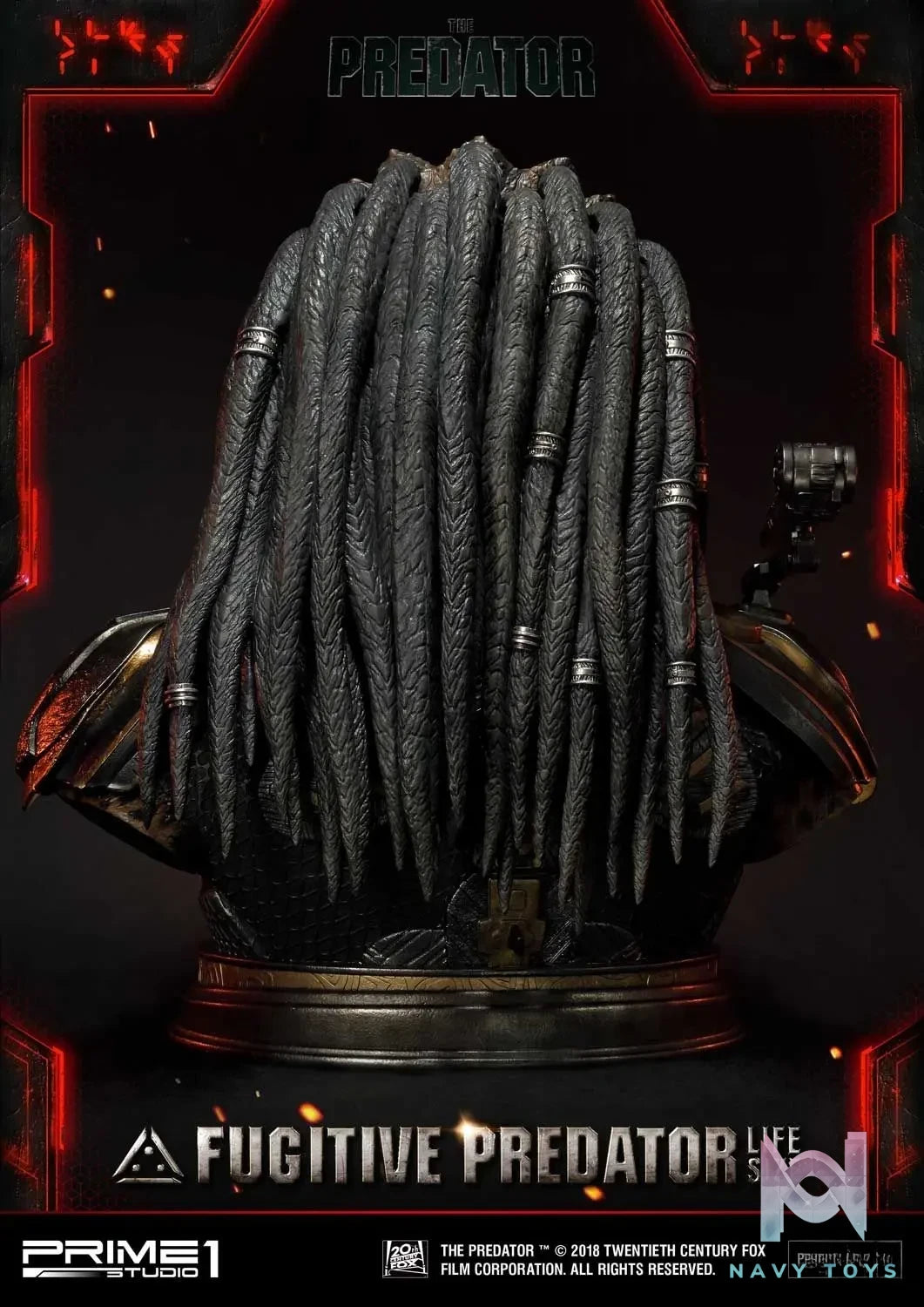 Prime 1 Studio – Life Size Bust The Predator (Film) Fugitive Predator LSTPR-01 LSTPR-01DX (Licensed)