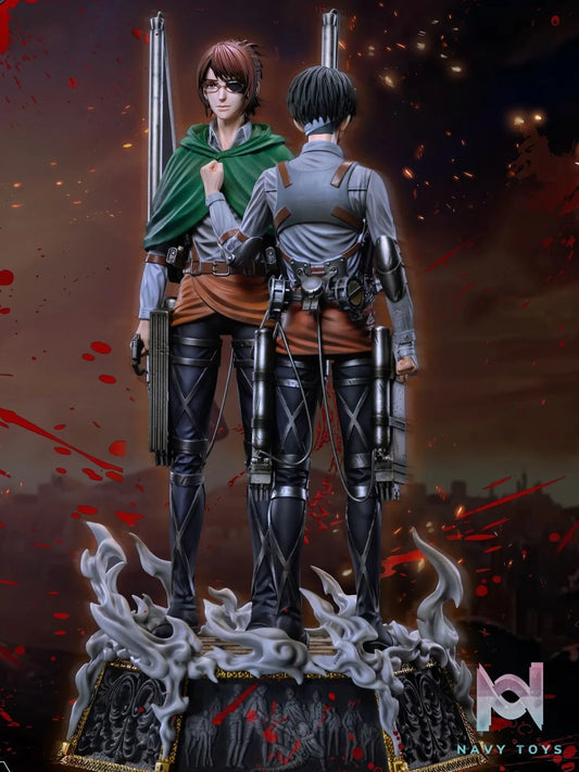 Levi Ackerman & Hange Zoe - Attack On Titan - LC Studio resin statue lc Studio anime figure