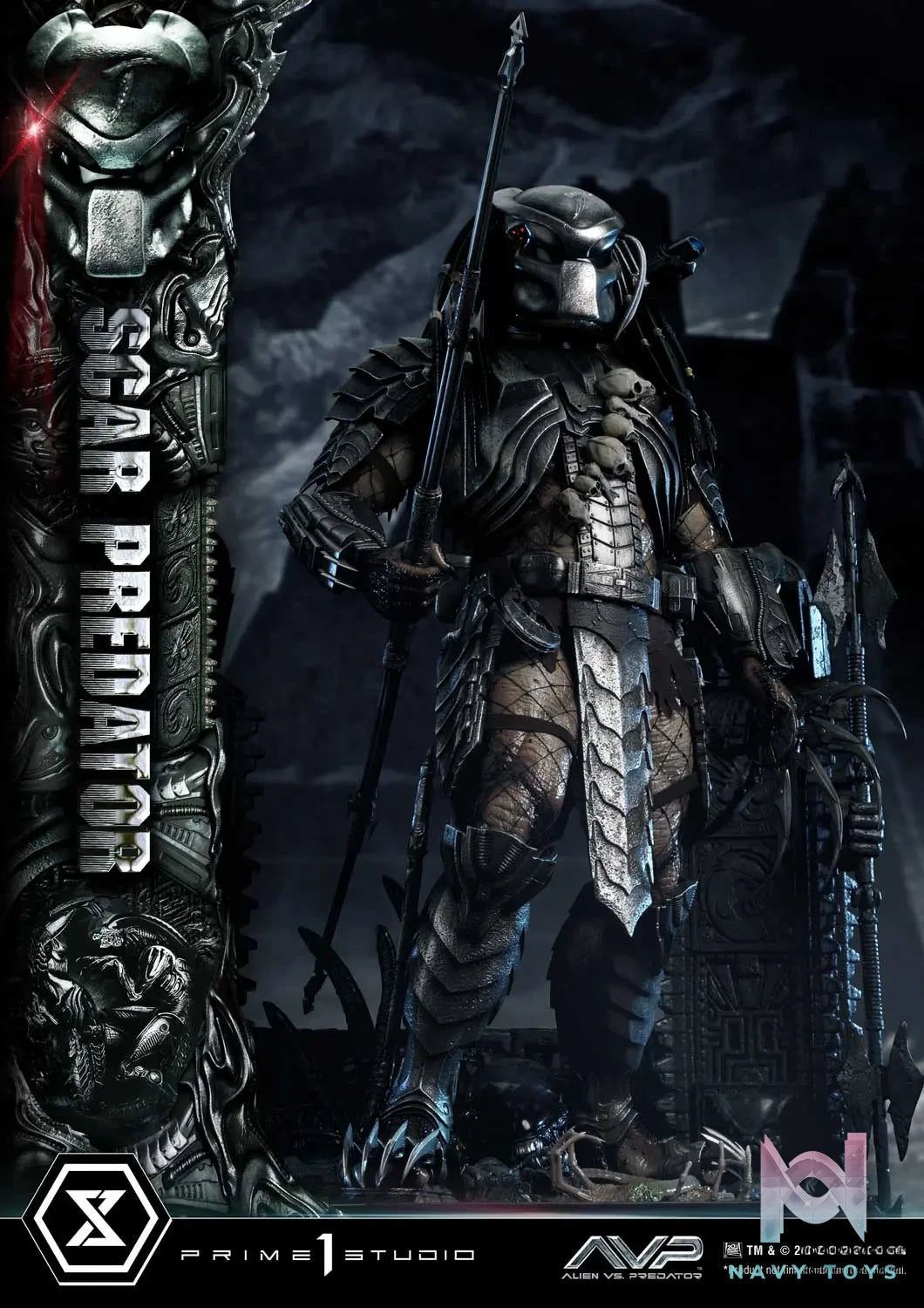 Prime 1 Studio Museum Masterline Alien vs. Predator Scar Predator MMPR-04 MMPR-04DX MMPR-04DXS