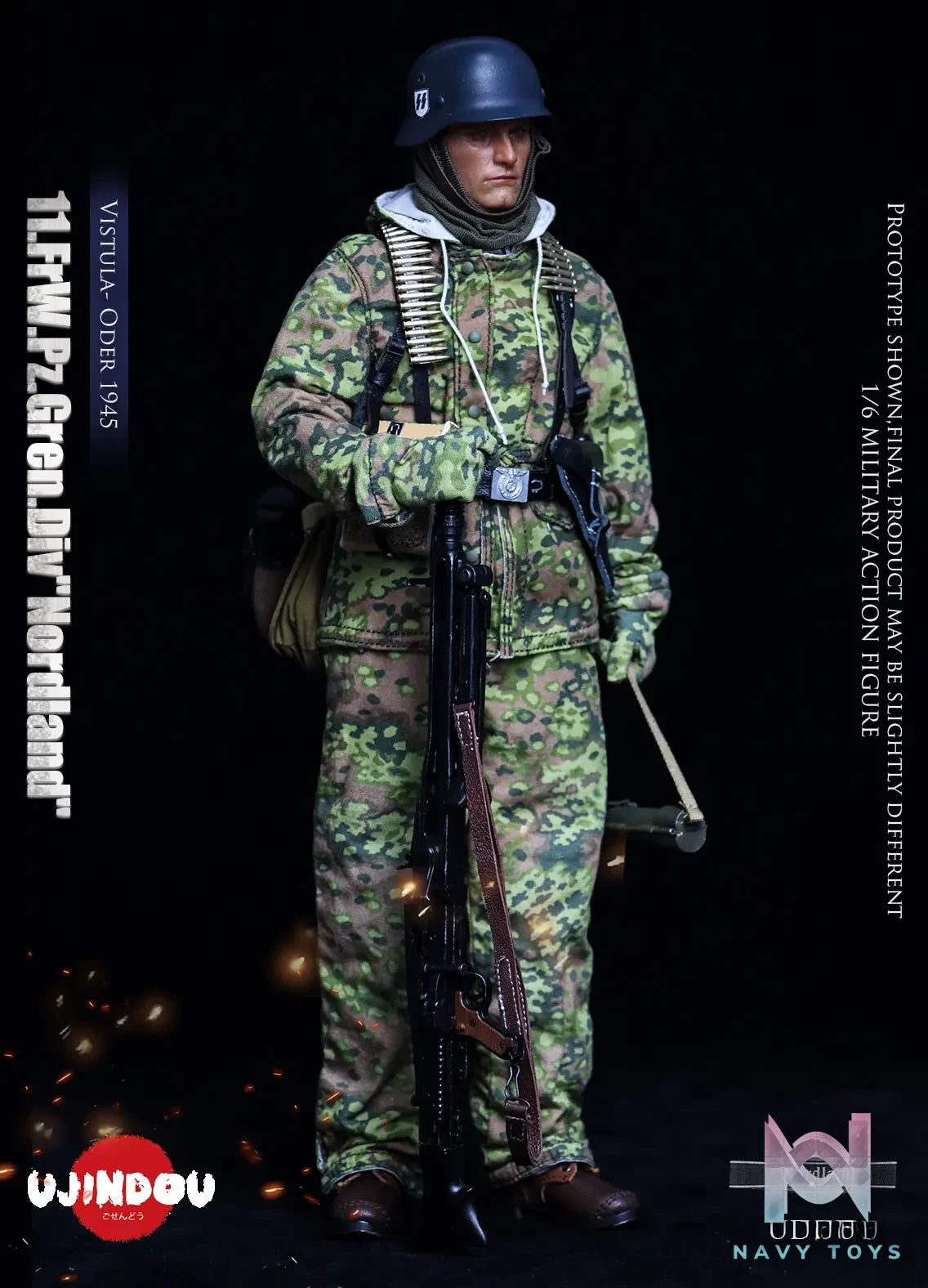 UJINDOU – 1/6 WWII 11. FrW. Pz. Gren. Div “Nordland”, Vistula – Oder 1945 UD9051 (Licensed)