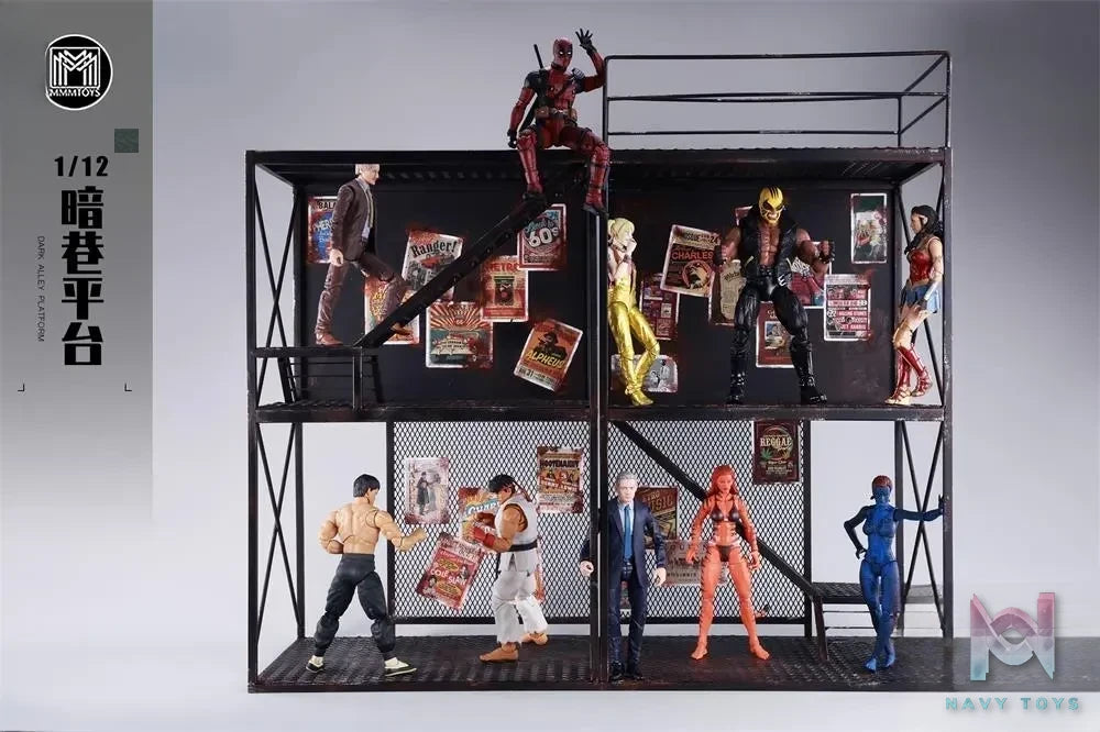 MMMTOYS – 1/12 Scale Diorama Dark Alley Platform M2511 (Licensed)