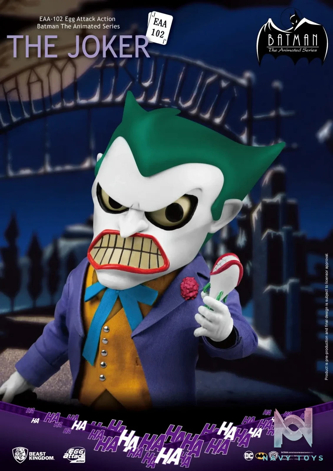 Beast Kingdom – EAA-102 Batman The Animated Series THE JOKER Action Figure (Licensed)