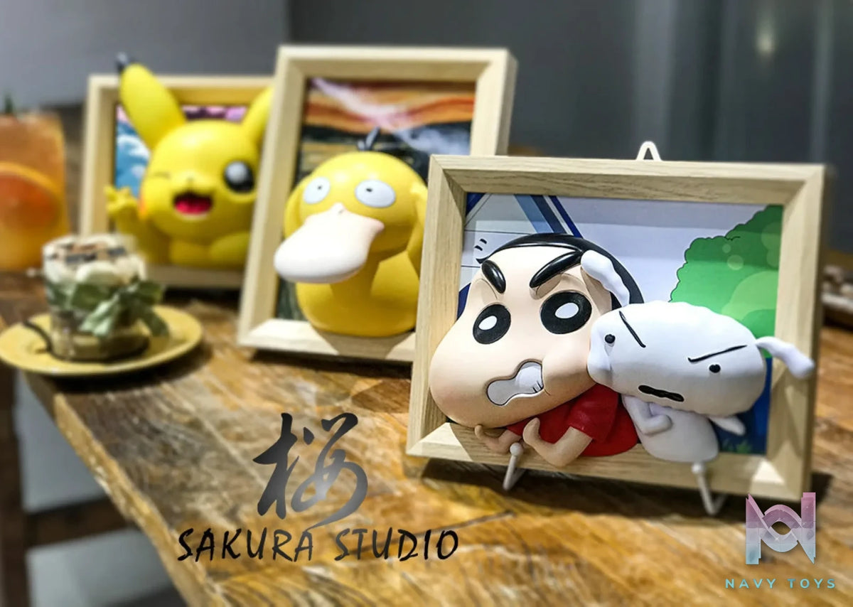 Sakura Studio X OPP Studio – Crayon Shinchan And Shiro Photo Frame