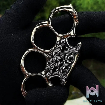 Raven Studio (silver jewelry) – Warrior EDC Knuckle Duster Pendant Original