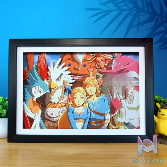 KALA HOME Studio – The Legend of Zelda Multiple Characters #02 3D Decorative Painting The Legend of Zelda