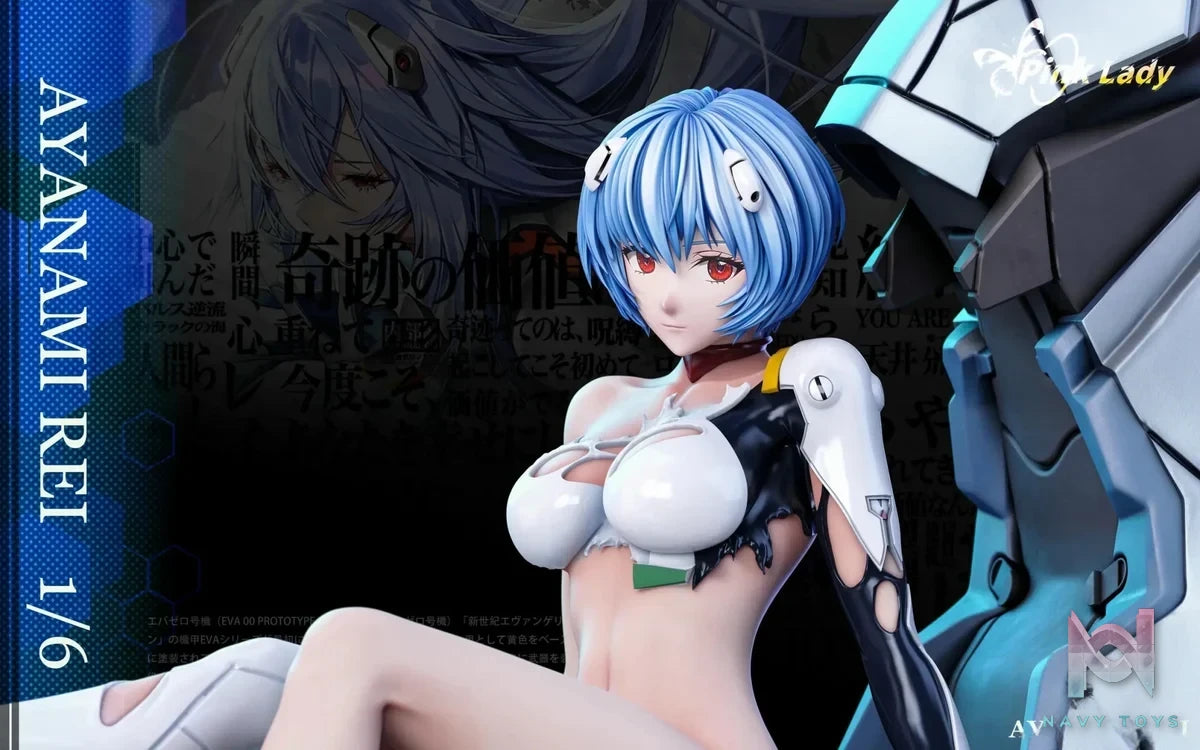 Pink Lady Studio - Neon Genesis Evangelion Soryu Asuka Langley & Ayanami Rei resin statue Navy Toys anime figure