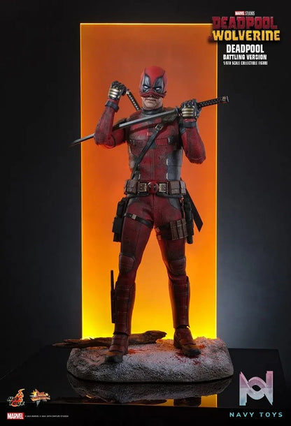 Hottoys – Marvel Deadpool & Wolverine Deadpool (Battling Version) MMS782 (Licensed)