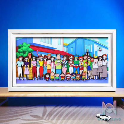 Yu Zhi Jiang Studio – Crayon Shin-chan Multiple Characters Series #2 3D Decorative Painting Crayon Shin-chan