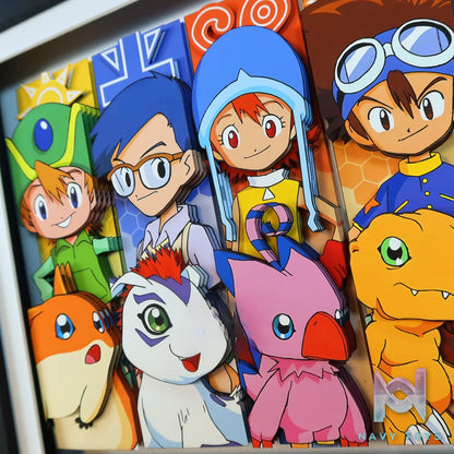 KALA HOME Studio – Digimon Multiple Characters #03 3D Decorative Painting Digimon