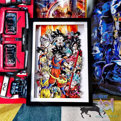 Yu Zhi Jiang Studio – Son Goku Series #2 3D Decorative Painting Dragon Ball